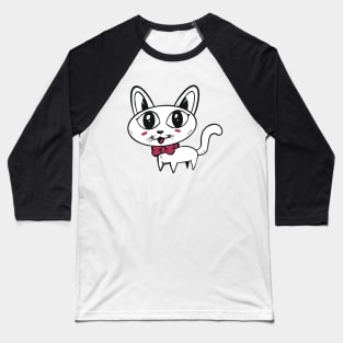 cute white cat Baseball T-Shirt